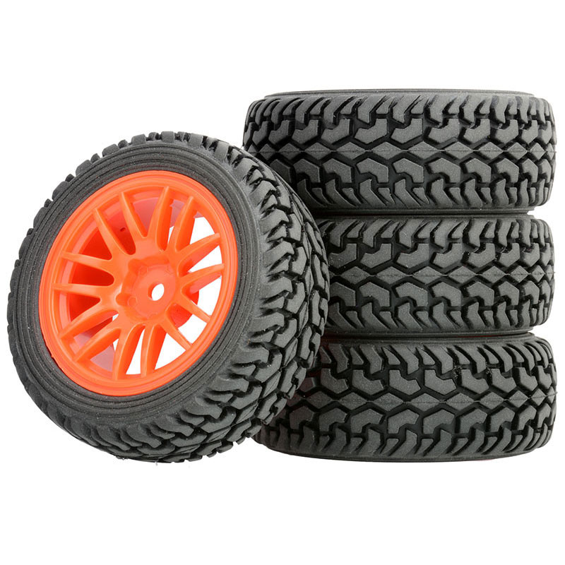 RC 9062-8019 ขอบพลาสติก & Rally ยาง 74 มม.สําหรับ 1/10 Flat Run to Rally ยาง / 1/16 Rally ยาง