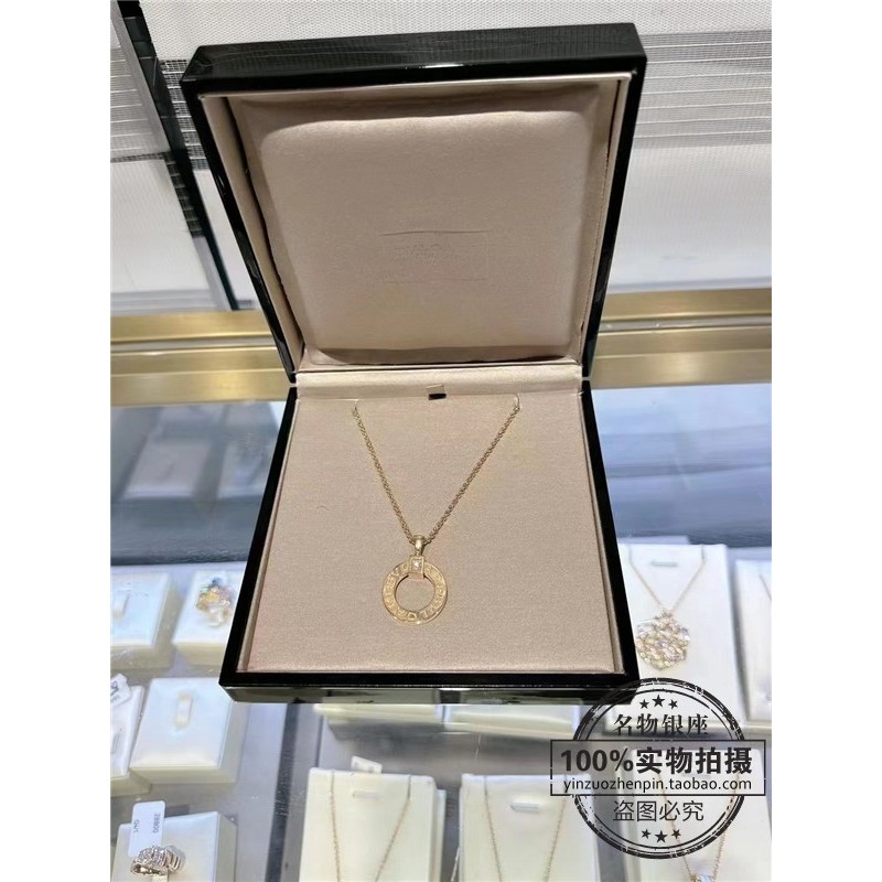 สร้อยคอมือสอง BVLGARI 18K Rose Gold และเพชร มือสองของแท้ สต๊อกพร้อมขาย