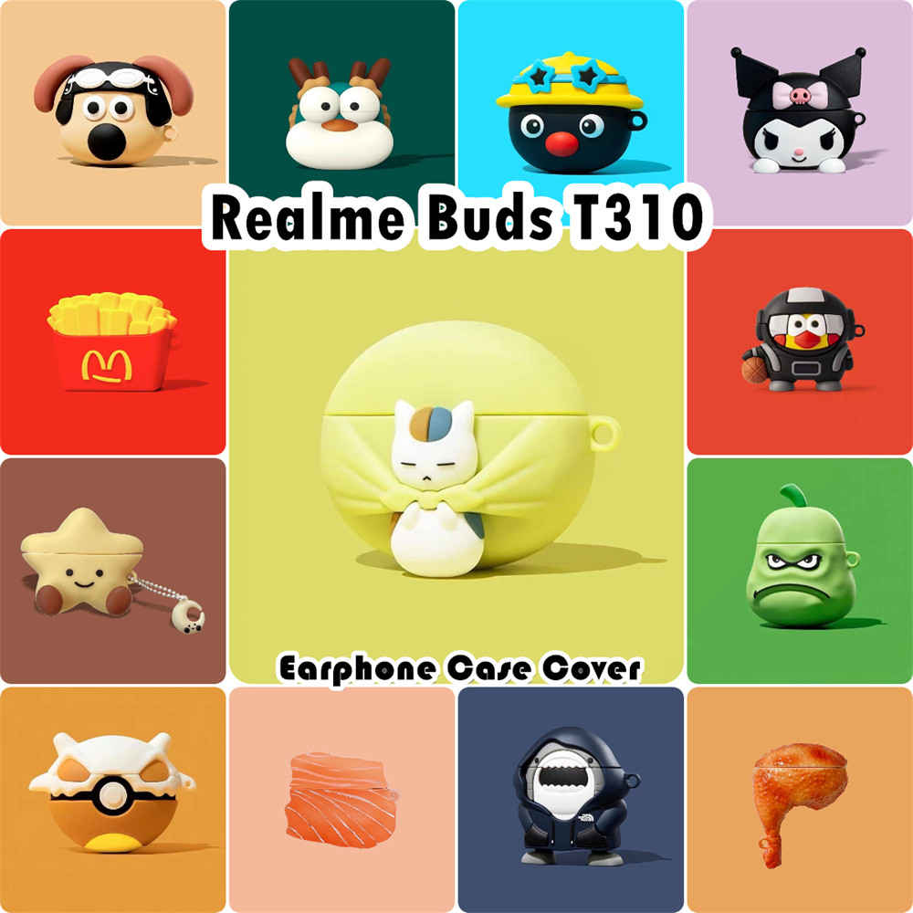 In StockFor Realme Buds T310 Case Casing Soft Silicone Headphone Case Trend Cartoon NO.3