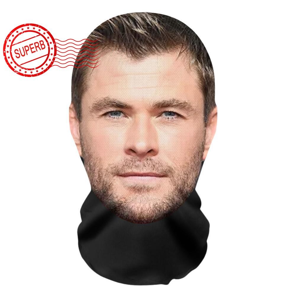 Chris Hemsworth หน้ากากเล่นตามบทบาท 3d Balaclava Head Headwear Face คอสเพลย์ R3l8