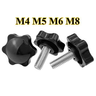 น็อต ลูกบิด ด้ามจับ มือหมุนดอกไม้ M4M5M6M8/STAR GRIP KNOB BOLT