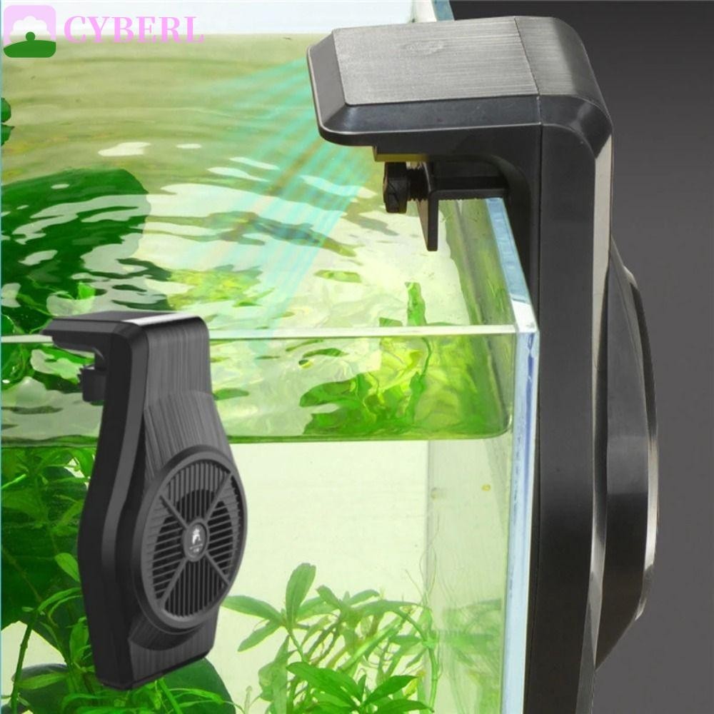 CYBERLINX พัดลมระบายความร้อนตู้ปลา, พัดลมทําความเย็นตู้ปลาแบบปรับได้แบบแขวน, อุปกรณ์ตู้ปลา Mini Simp