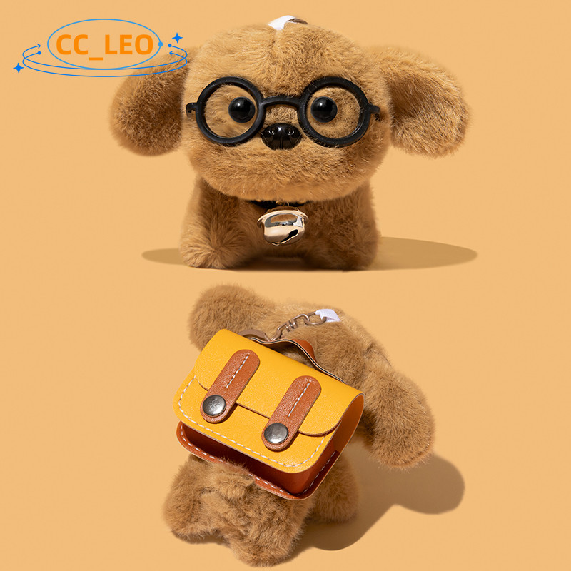 for Baseus Bass BS1 NC Case Cute Baseus BS1 Leather Soft Case Cartoon Puppy Backpack Suitable for Ba