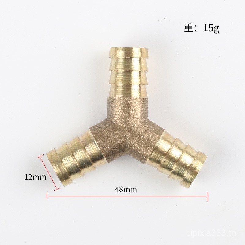 10 ทองแดง Herringbone T-Shaped m6mm8mm หนา Tee พร้อมส่ง 12mm Tee Tee Tee Three-Prong T-Shaped ทองแดง