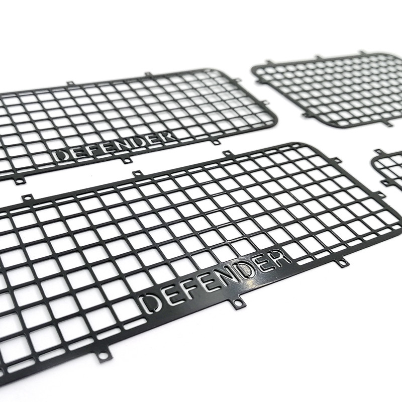 Traxxas TRX-4 Land Rover Guard จําลองปีนเขารถโลหะหน้าต่างป้องกันสุทธิ TRX4 ตาข่ายหน้าต่าง