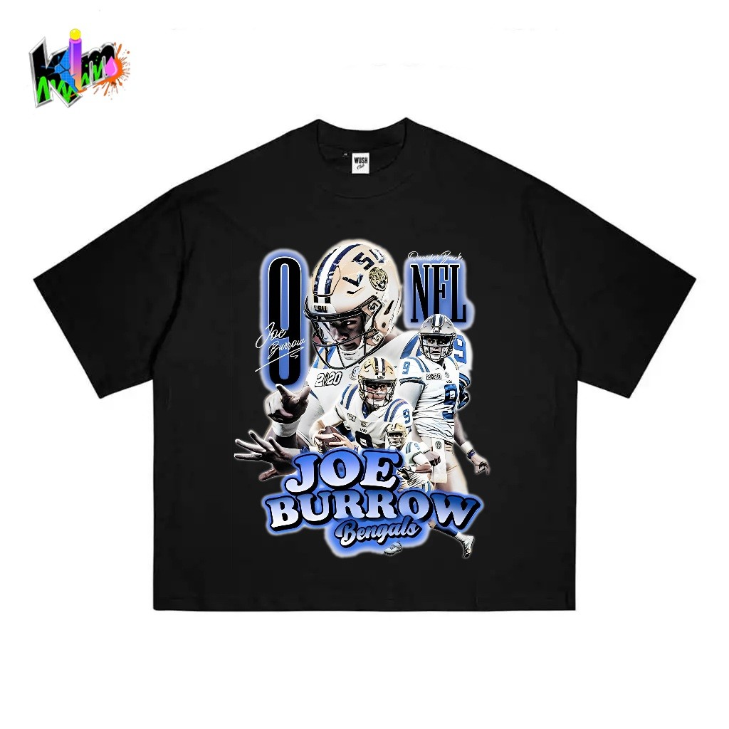KATUN Casual Crewneck Neck T-Shirt with NFL Joe Burrow Player Print Made of Pure Cotton