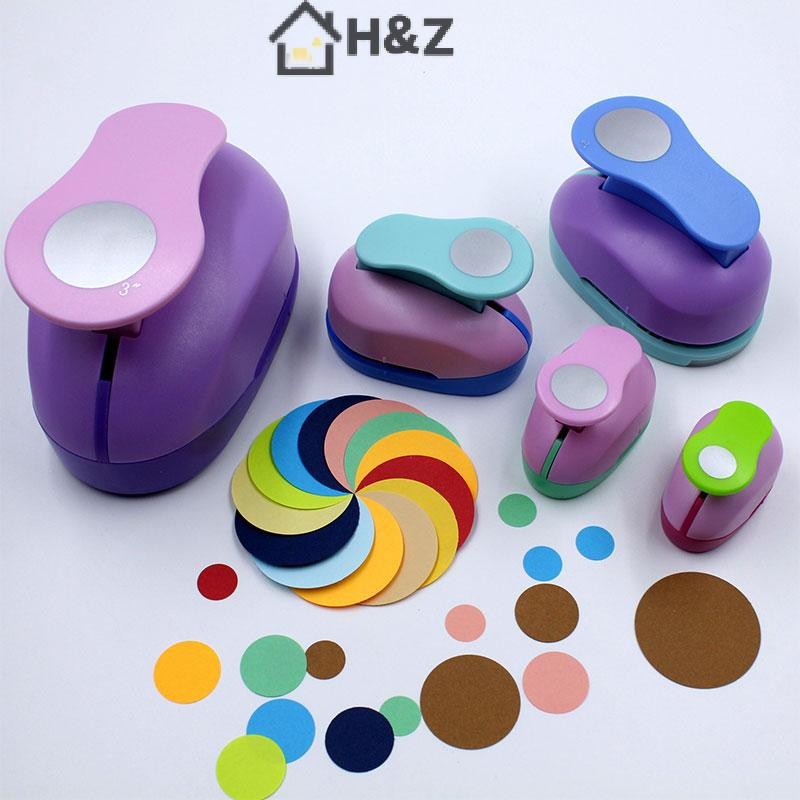 H&Z 9/16/25 มม.วงกลมรอบเจาะรู DIY Handmade กระดาษ Scrapbooking เครื่องตัดเครื่องมือ