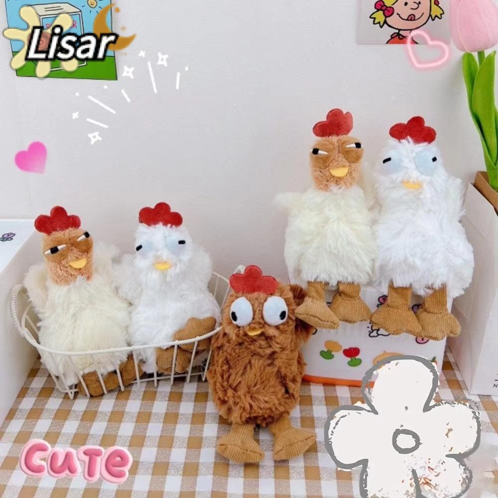 พวงกุญแจตุ๊กตาไก่ ขนาด 12 ซม. สำหรับตกแต่งกระเป๋า Lisar
