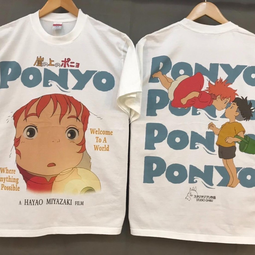 เสื้อลาย Ponyo Studio Ghibli (ป้ายUnitedAthle)
