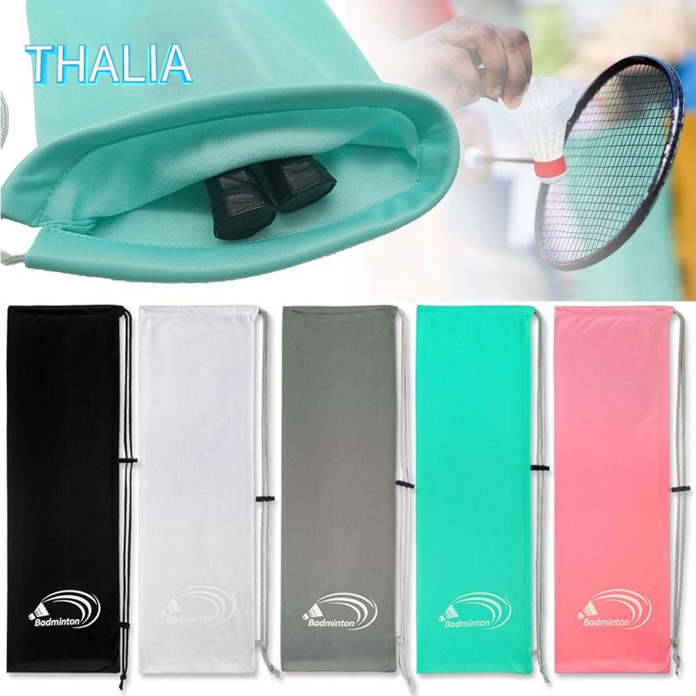 ผ้าคลุมกระเป๋ารักเก็ตและไม้แบดมินตัน สีดำ ทนทาน พร้อมแขนป้องกัน