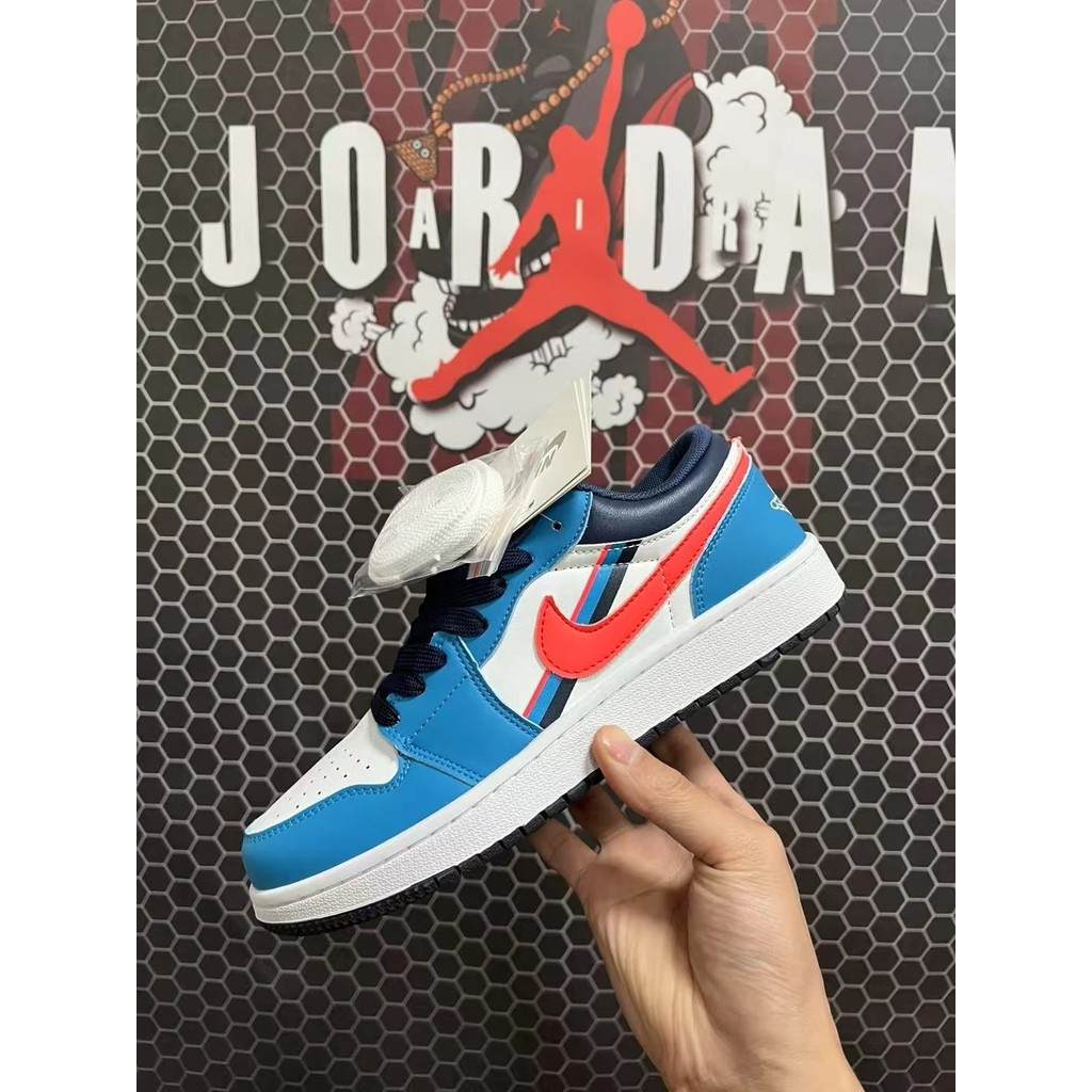 98 จัดส่งฟรี Air Jordan 1 Low Aj1 Low-Top Game Time Code Number 35-44