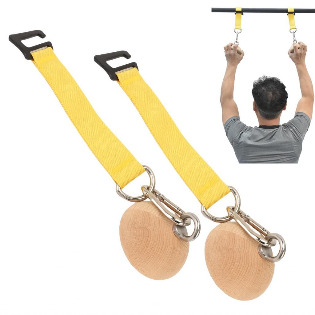 Pull Up Power Half Balls ขนาดกะทัดรัดติดตั้งง่าย Strength Training Grips Handles ทนทานสําหรับออกกําล