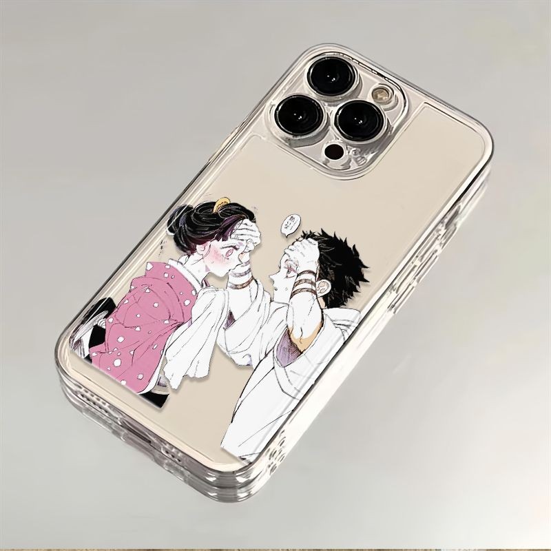 โปร่งใสโปร่งใส Space Case Touch หน้าผาก Love Snow Yiwo ที่นั่งโปร่งใสเหมาะสําหรับ iPhone 16 Pro Max/