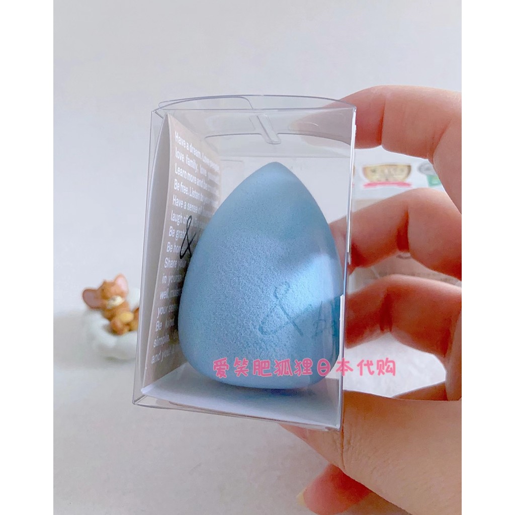 สต็อกพร้อม!Japan Local & be Yusuke Kawaibei andbe Wet Dry Beauty Egg 1 ชิ้นพัฟฟองน้ําสีดํา
