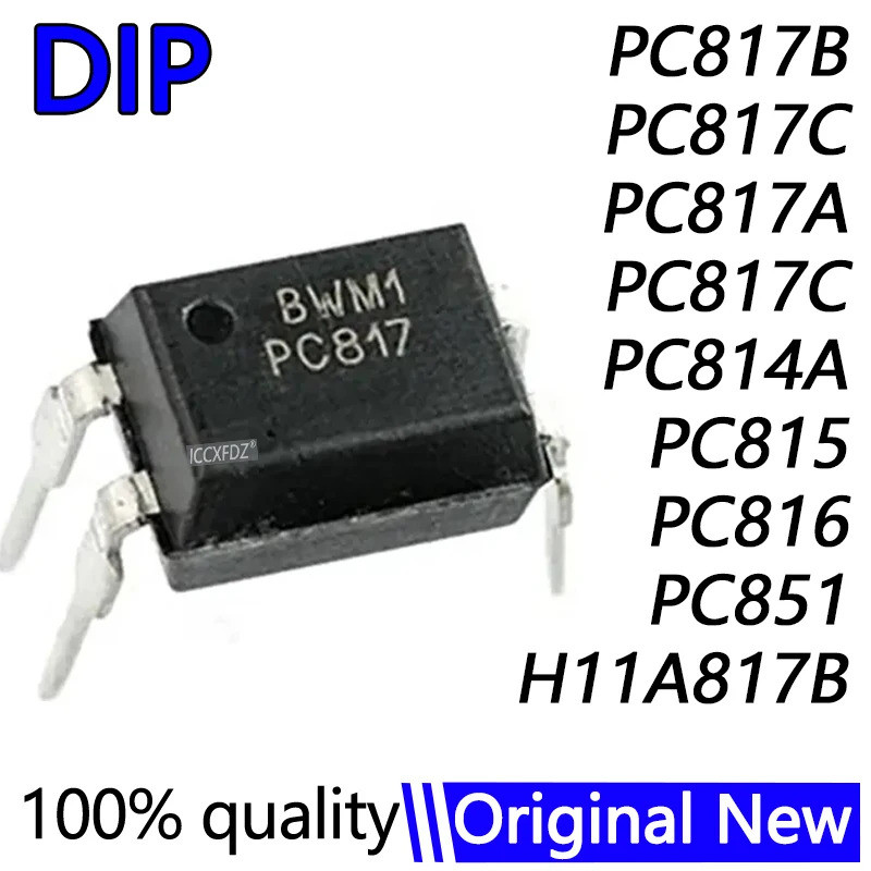 5PCS PC817B PC817-B PC817 B PC817C PC817A PC814A PC814 H11A817B PC815 PC816 PC851 DIP-4 SOP ชิป ic
