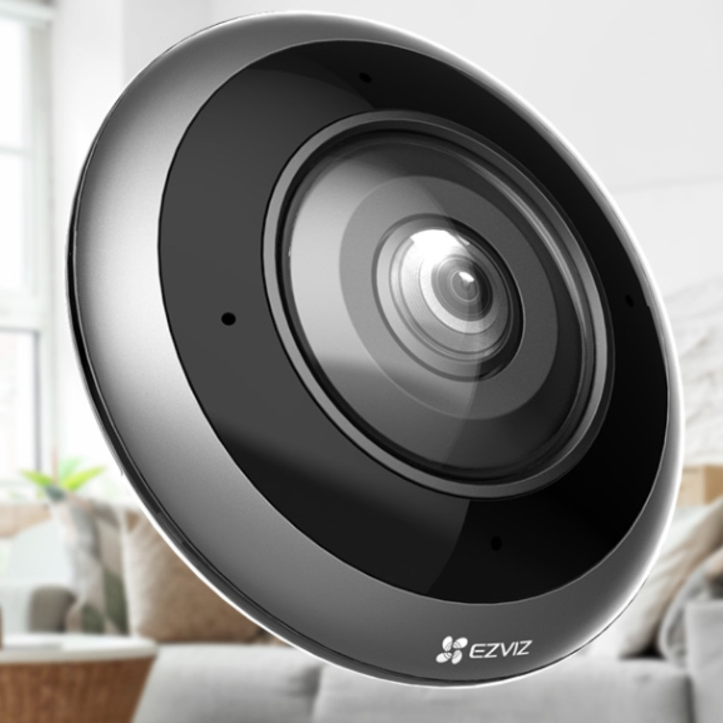 EZVIZ E4P 6MP Smart Wi-Fi Panoramic Fisheye Camera พร้อมดีไซน์ทันสมัย คมชัดไร้จุดบอด360°