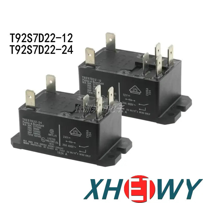 1PCS T92S7D22-12 30A 250VAC T92S7D22-24 T92S7A22-24 T92S7A22-240 T92P7D22-12 T92P7D22-24 T92P7A22-12