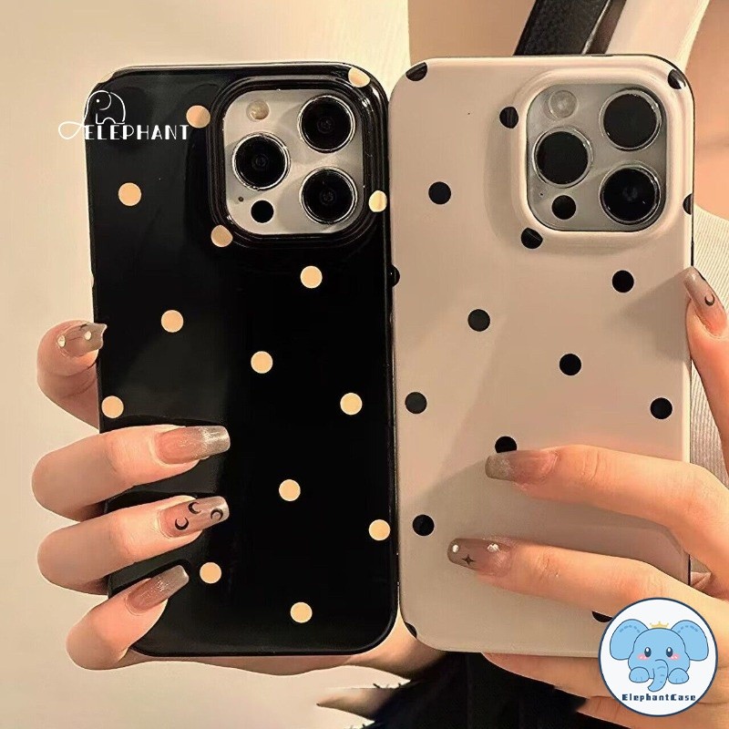 เคส สำหรับ OPPO A16 A98 A7 A38 A15 A3 A60 A57 A17K A16K A31 A92 A74 A78 A52 Reno 10 5 12เคสโทรศัพท์ลายจุดแบบง่าย ๆ
