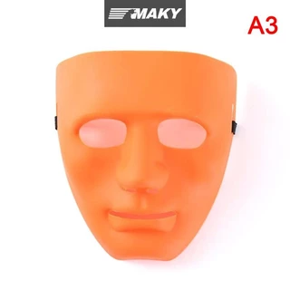 LLPH Full Face Unisex Street Dance Party Mask คอสเพลย์สีดําสีขาว LLP