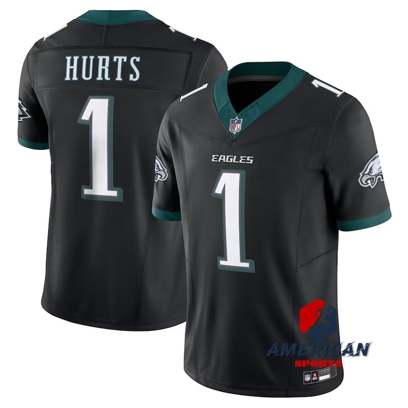 เสื้อแจ็คเก็ตทีม Philadelphia Eagles ลายLimited Edition สีดำ ของแท้จากNFL พร้อมลายเซ็นJalen Hurts