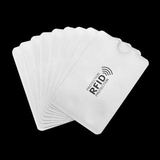 เซ็ทป้องกัน RFID 10 ชิ้น รวมถุงมือและโล่สำหรับกระเป๋าสตางค์