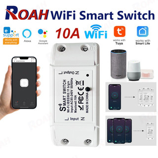 Sonoff Basic R2สมาร์ทสวิทช์Wifiไร้สายสมาร์ทรีโมทคอนโทรลจับเวลาDIY Switchผ่าน Ewelink APP ทำงานร่วมกับAlexa Google