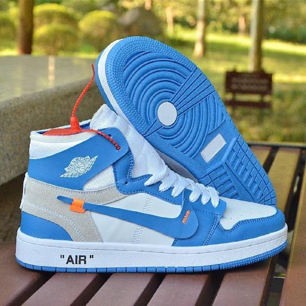 พร้อมสต็อก DERX Air Jordan 1 High Og Aj1 Off White รองเท้ากีฬารองเท้าวิ่ง Y9u47 ae5a