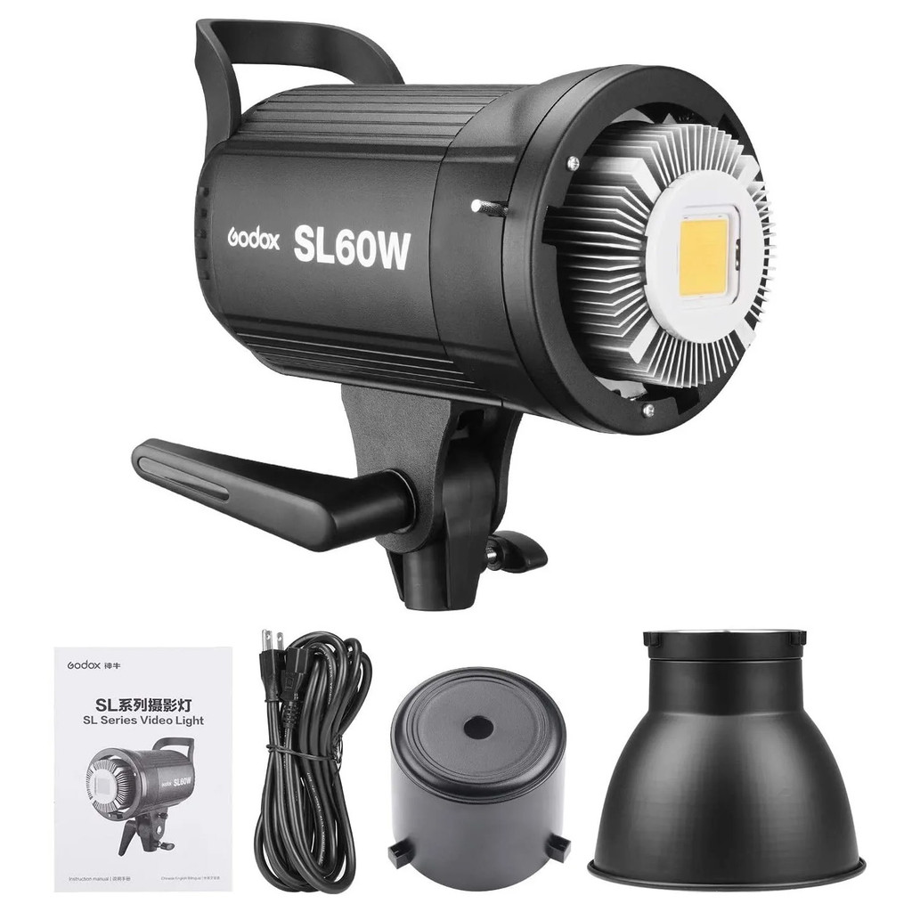 Godox SL60W SL-60W ไฟ LED วิดีโอ 5600K รุ่นสีขาววิดีโอแสงต่อเนื่อง Bowens Mount สําหรับสตูดิโอบันทึก