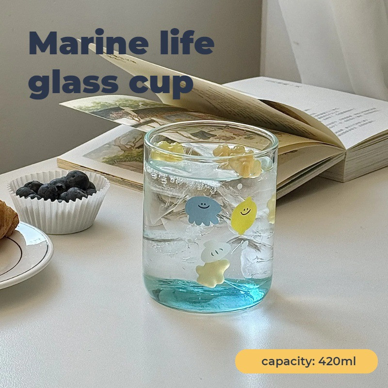 แก้ว Borosilicate สูงทนความร้อนถ้วยน่ารัก