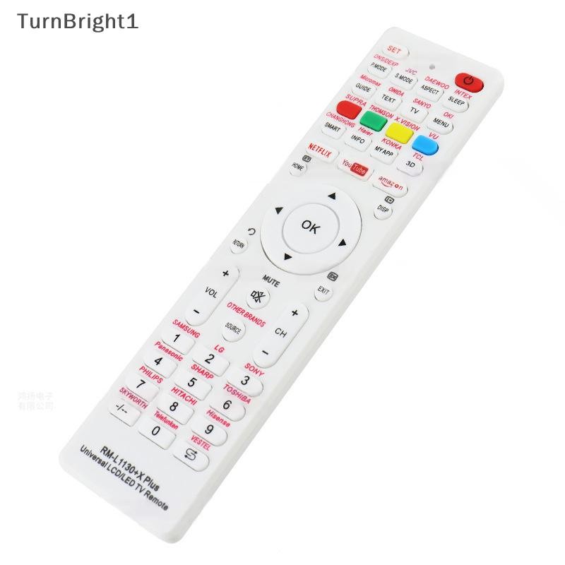 [TurnBright] Universal RM-L1130+X รีโมทคอนโทรลทดแทนสําหรับทีวีโทรทัศน์ทุกยี่ห้อ RM-L113+12 RM-L1130+