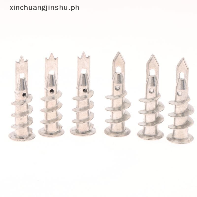 XIN 10 ชิ้นสังกะสีอัลลอยด์เหล็ก Self-Drill Anchor 13*41 มิลลิเมตร Plasterboard Drywall Anchor Hollow