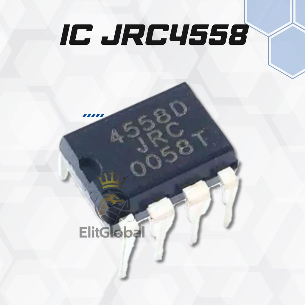 IC 4558 JRC4558D - ส่วนประกอบเสียง Op-Amp ดั้งเดิม