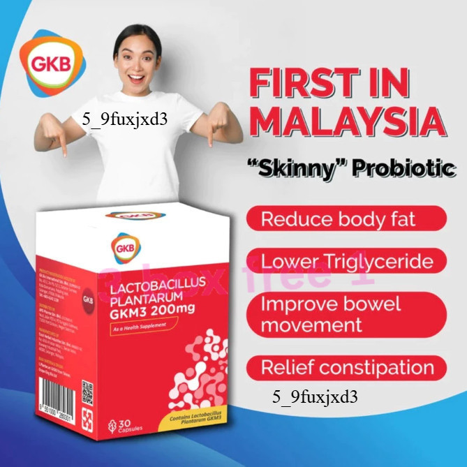 [buy 3 free 1] GKB Lactobacillus Plantarum GKM3 200mg,phyto ของกิน produk kurus fat loss slimming de