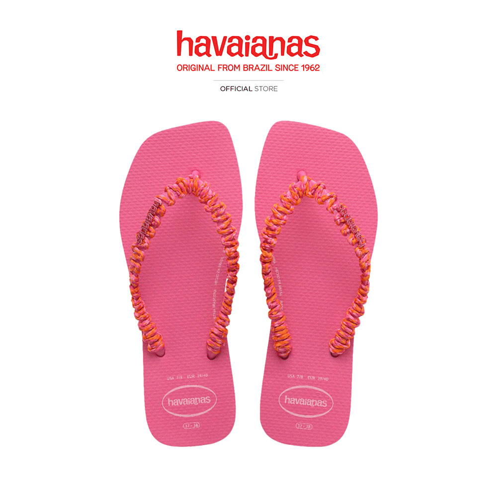 HAVAIANAS รองเท้าแตะ Slim Square Boho Flip Flop PINK 41499455784F_S5PIXX