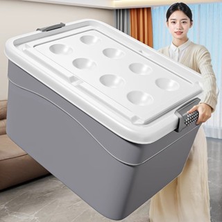 Kaman กล่องเก็บของ กล่องพลาสติก พลาสติก แบบมีล้อ ความจุใหญ่ …