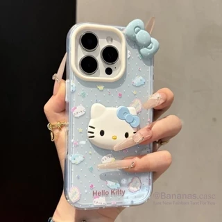ใช้งานร่วมกับ iPhone 17 16 15 14 13 12 11 Pro Max X Xr Xs Max 7 8 Plus SE2020 เคสโทรศัพท์ 3D DIY น่ารักสีลูกกวาดโบว์คู่นุ่มปกหลัง