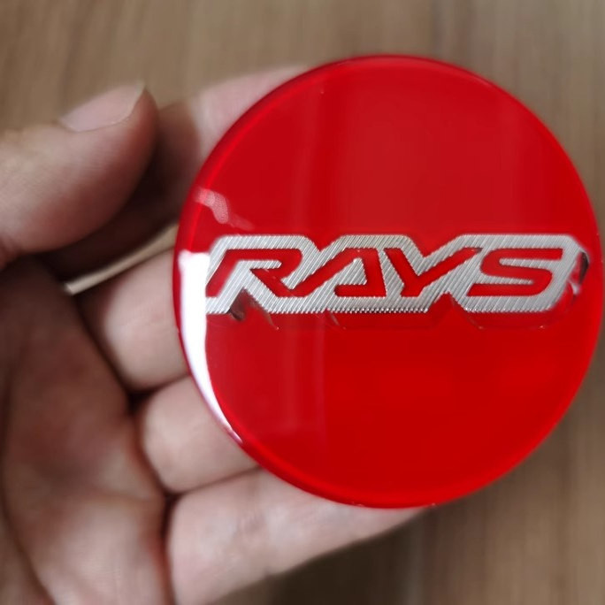 R RAYS G025 ฝาปิดดุมอะคริลิค, RAYS Crystal Hub Cap g16 gt090 g025 57G