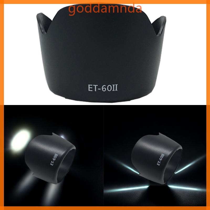 GODD Creative-Lotus-กลีบรูปร่างเลนส์ Hood ET-60II สําหรับ 55-250 EF75-300IIIUSM 90-300MM