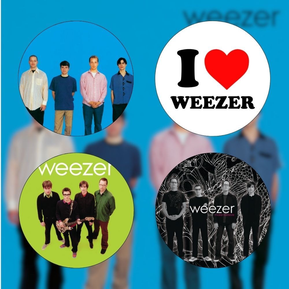 เข็มกลัดปุ่มมัด Weezer