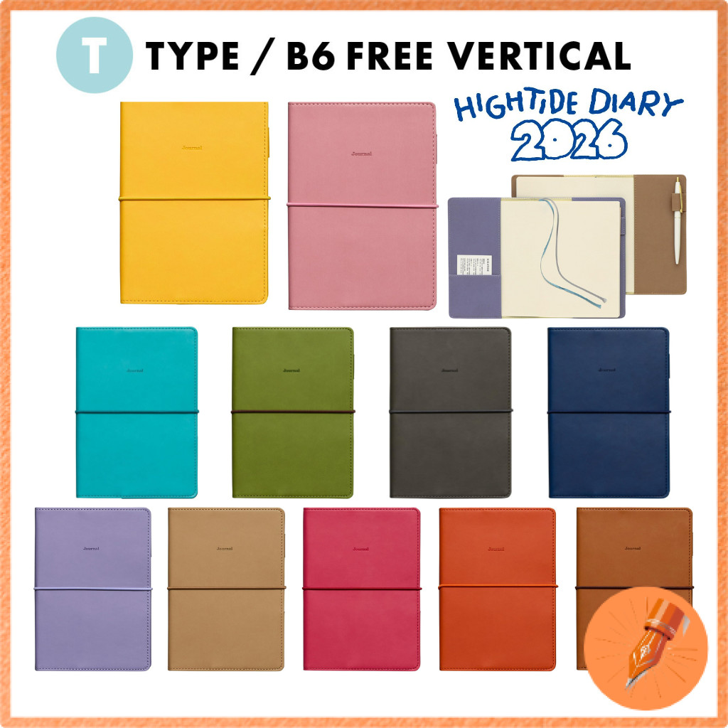 HIGHTIDE Planner 2026 Reple / B6 Free Weekly Vertical / Starting December 2025