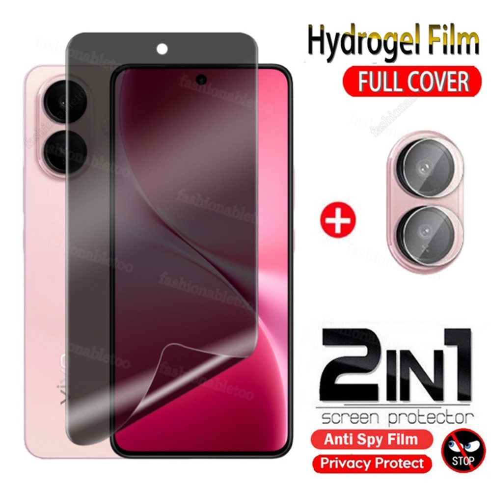 สําหรับVivoV60Lite 2 in 1 Anti-spy Hydrogelฟิล์มสําหรับVivo V60 Lite V60Lite V 60 VivoV60 Lite VivoV