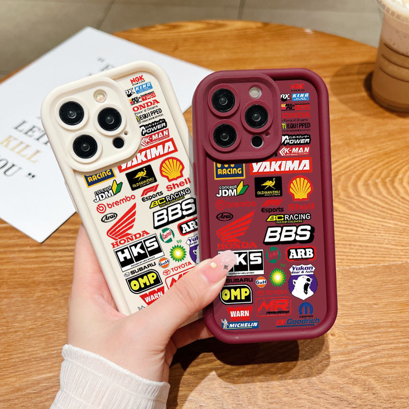 แฟชั่นโลโก้รถสําหรับ OPPO Reno 4 Reno 4F Reno 5F Reno 7Z Reno 8Z Reno 8T OPPO A3 Pro A3X A40 A40M A80 F11 F17 Pro F19 Pro กันกระแทก Soft TPU ฝาหลังปลอก