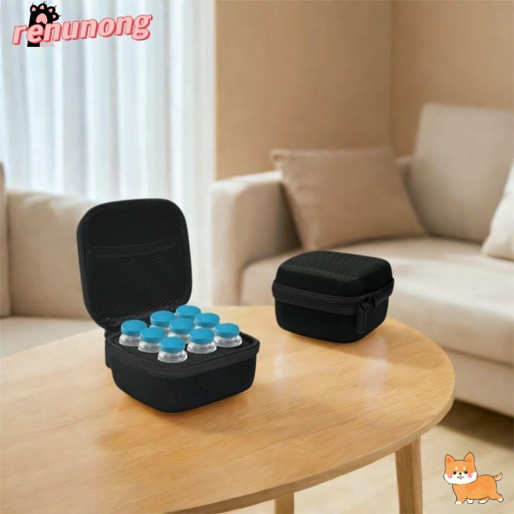 RENUNONG EVA Insulin Organizer, 10ML 9 Vials ขนาดใหญ่ความจุอินซูลิน Vial Protector, Organizer กันน้ํ