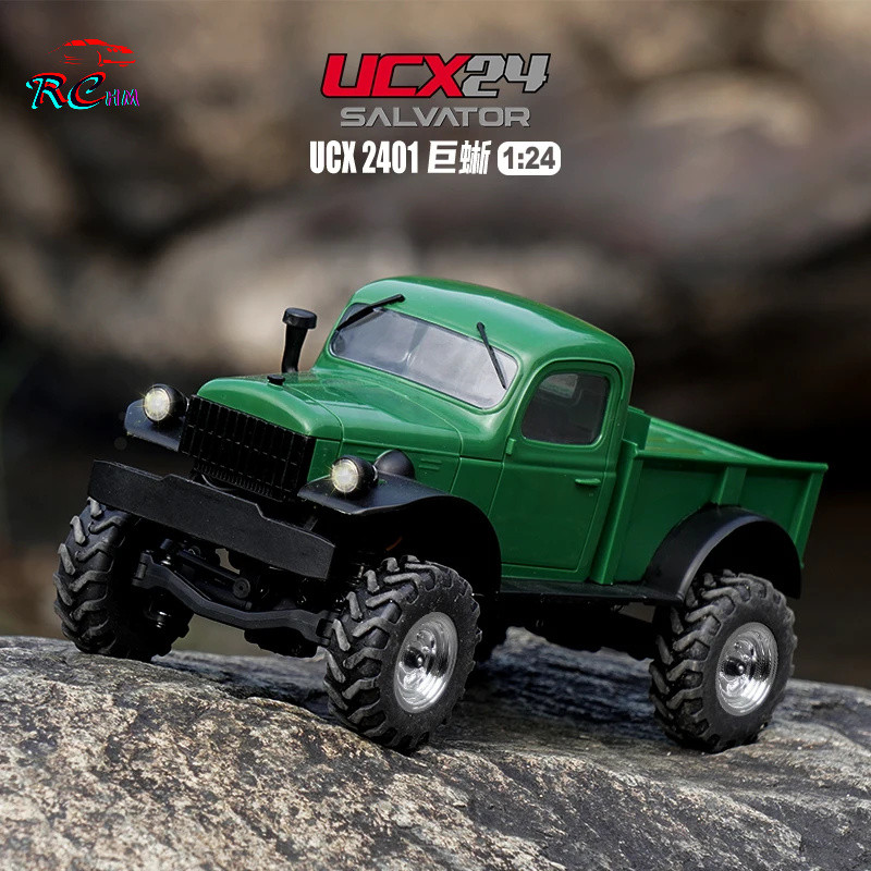 UDIRC 1:24 Full Scale RC Climbing Vehicle UCX2401 รถรุ่นในร่ม Off Road รีโมทคอนโทรลรถรุ่น YBZK