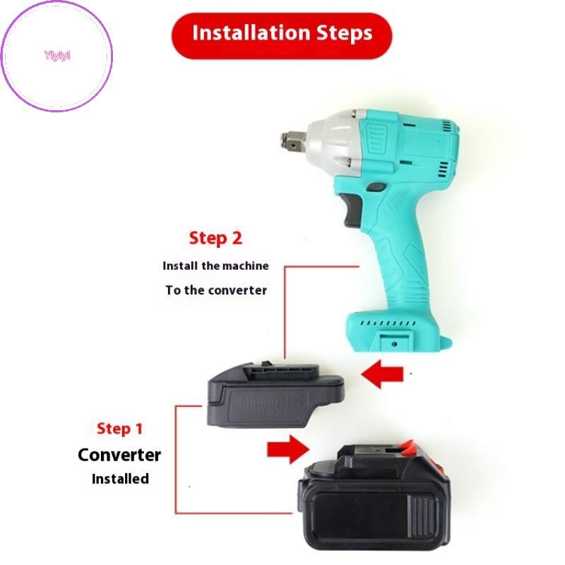 Yiyi 2106 อะแดปเตอร์แบตเตอรี่สําหรับ 18V Li-Ion แบตเตอรี่ BL1830 สําหรับ A3 48F 88F แบตเตอรี่เครื่อง
