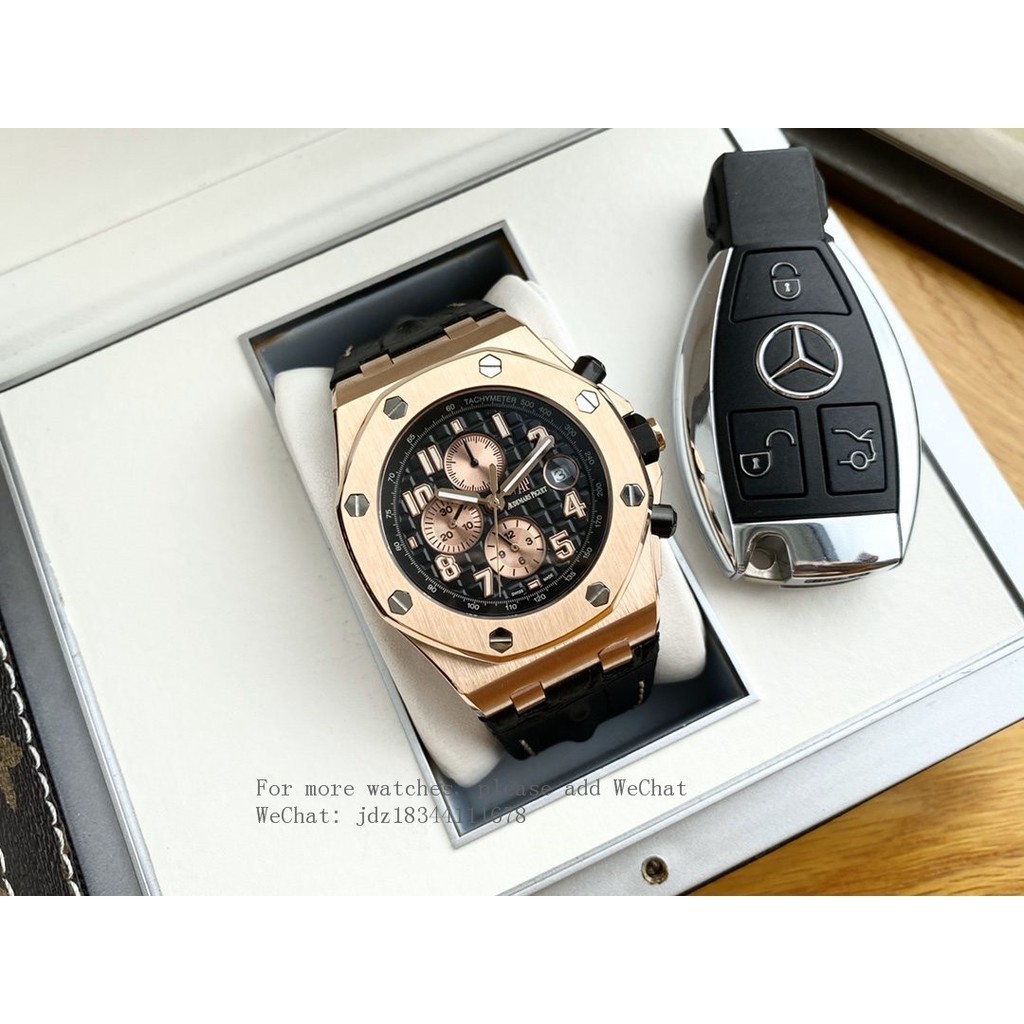 AP Royal Oak Offshore Series 43mm Dial Multifunctional Mechanical Movement นาฬิกาแฟชั่นผู้ชาย