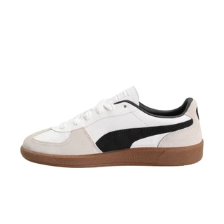 Puma Palermo Leather Unisex Sneakers White-Vapor Gray-Gum | ของแท้ ตรวจสอบโดย SASOM