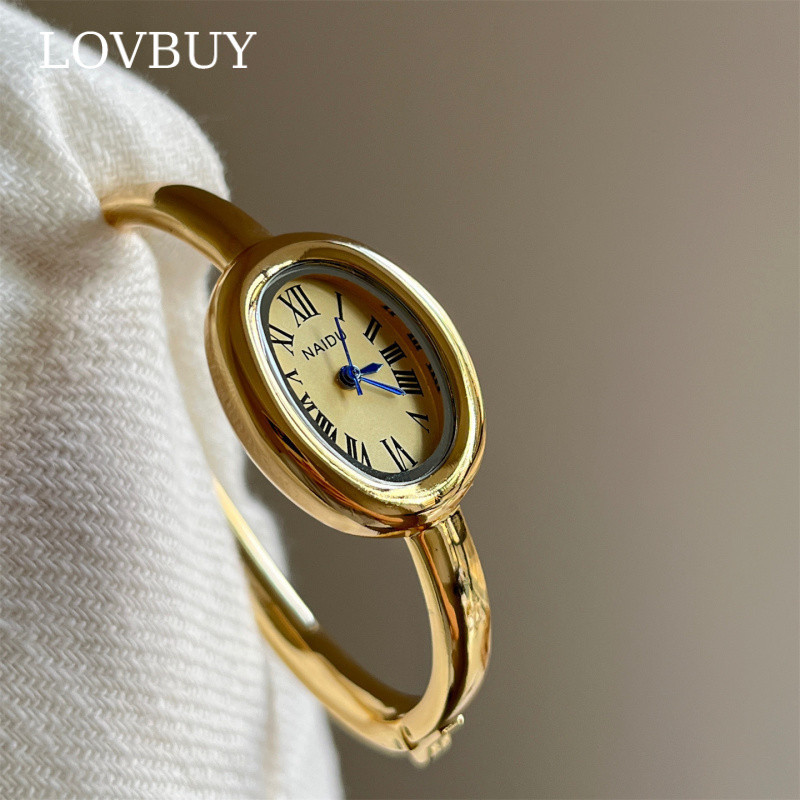 ✨COD✨ นาฬิกาสร้อยข้อมือผู้หญิงหรูหราวินเทจขนาดเล็ก,แฟชั่นหรูหรากันน้ําสแตนเลสนาฬิกาควอทซ์ของขวัญวันเกิด