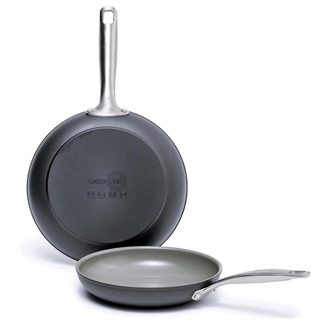 GreenPan Ceramic Non-Stick Frying Pan Set - PFAS-Free, Dishwasher Safe, Easy to Clean, Available in 