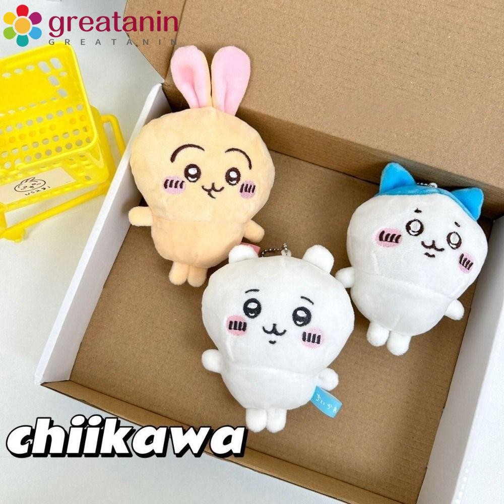 GREATIN Chiikawa พวงกุญแจ, ตุ๊กตา Chiikawa การ์ตูน Chiikawa, จี้ตุ๊กตาแฟชั่นเพื่อน